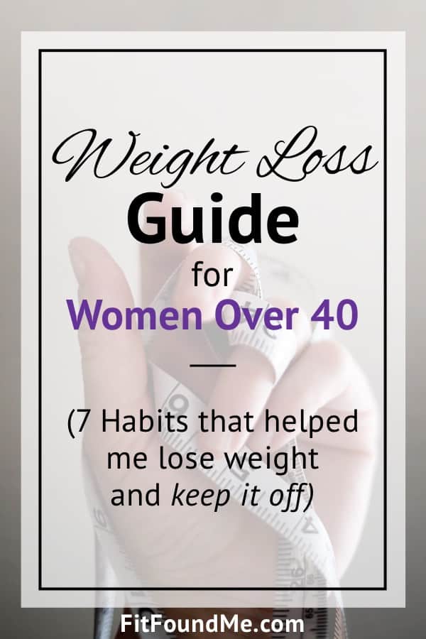 healthy habits to lose weight for women after 40